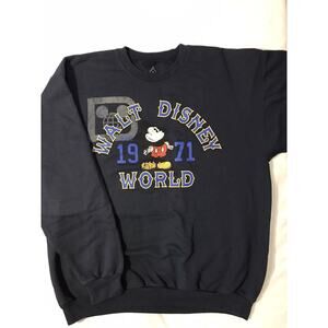 Vintage Walt Disney World Magic Kingdom Sweatshirt Size L Mickey Made In USA
